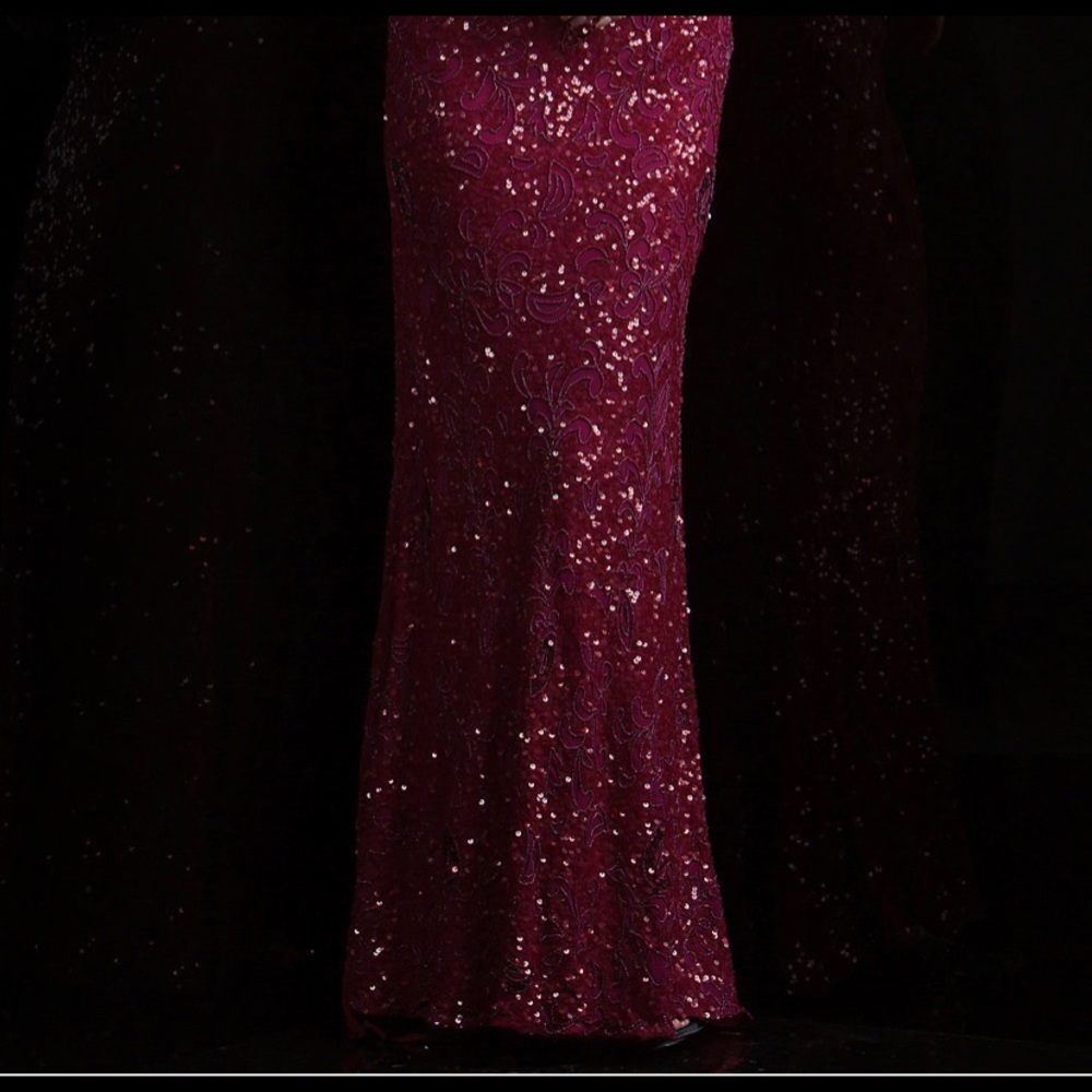 Scala raspberry pink sequin ball gown NWT - Picture 2 of 2